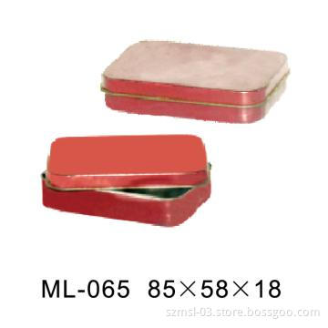 chocolate tin box, rectangular tin box
